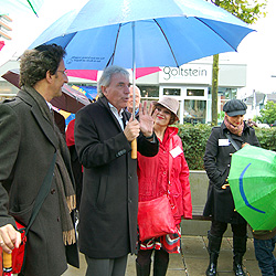OB Jürgen Roters beim Stadtteilspaziergang